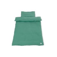 Linge de lit en mousseline pour lits bébé, vert, à 2 éléments