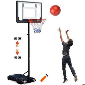 PANIER DE BASKET-BALL Panier de Basket-Ball sur Pied 155-270 cm Hauteur 