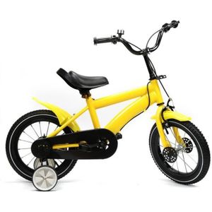 Vélo 14 Fille Licence Minnie pour enfant de 4 à 6 ans avec stabilisateurs à  molettes - 2 freins