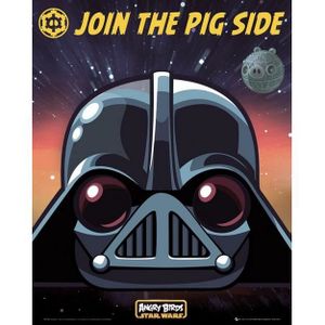 AFFICHE - POSTER Angry Birds Star Wars - Vader - 40x50cm - AFFICHE 