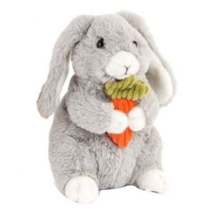 Peluche lapin belier couche gris 50 cm, peluche