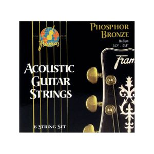 Cordes pour guitare Folk : Dunlop phosphore Bronze tirant 10/48