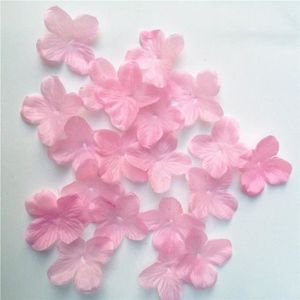 FLEUR ARTIFICIELLE Objets décoratifs,cerisier fleur Rose fleurs pétales de mariage faux artificielle soie fleurs décoration de la maison - pink