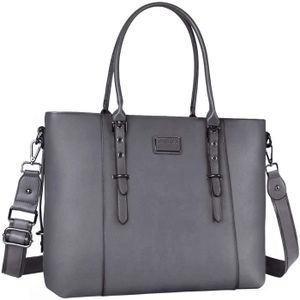 BESACE - SAC REPORTER Laptop Tote Sac(15-16 Pouces), Pu Cuir Mallette Sa