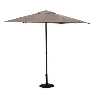 PARASOL Parasol Soya rond - Hespéride - Taupe - Inclinable