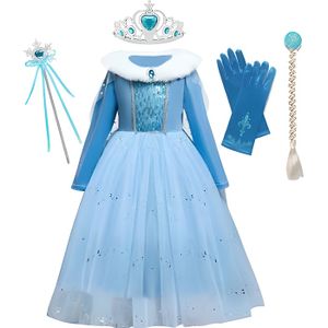 Costume Robe La Reine des Neiges Joyeuses Fêtes avec Olaf Enfant - 3 - 4  ans (en stock)
