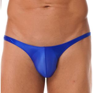 STRING - TANGA YIZYIF String Homme Sexy Slip de Bain Moulant Brillant Taille Basse Elastique Réglable M-XXL