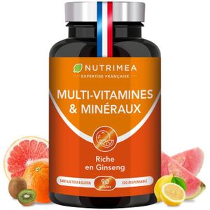 TONUS - VITALITÉ Multi-vitamines & minéraux - Energie & Vitalité – 90 gélules- NUTRIMEA