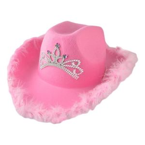 CASQUETTE Chapeau de cowboy rose - chapeau de princesse de c