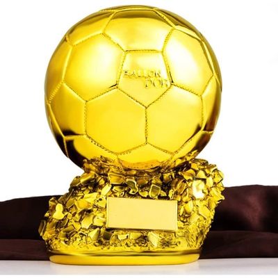 Coupe trophée avec ballon de fer en garantie taille moyenne SS0015 -  Sodishop