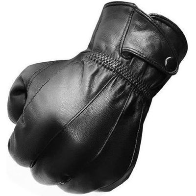 Gants D’hiver En Cuir Véritable Pour Homme - Chauffants, Doublés Polaire, Compatibles écran Tactile - Conduite Et Quotidien