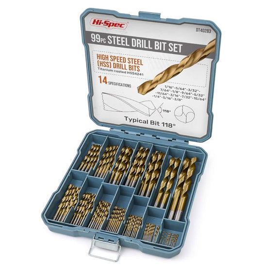 Lot De 10 Forets HSS Furius Revêtement Fusio – 5 Mm, Pointe En Croix, Pour Métal Et Fonte, Made In France