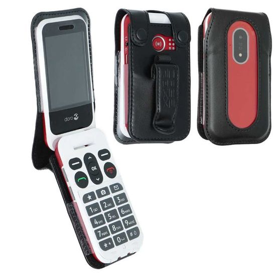 Étui Rabat Protection Pour Doro Leva L10 / L11 - Cuir Synthétique - Marque Caseroxx - Neuf