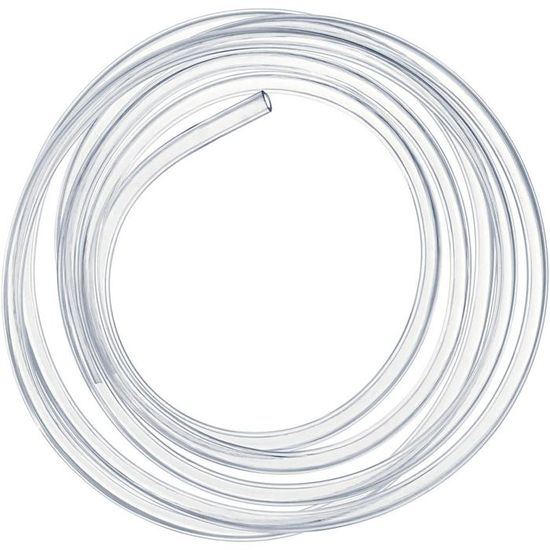 Tuyau Transparent PVC 2x4mm 2 Mètres - Tube Eau Air Domestique Flexible Résistant Xuulan
