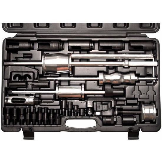 Lot 8 Extracteurs Injecteurs Diesel CDI – Outil Complet Avec Marteau Inertie, Adaptateurs M27/M22/M17/M12/M10, Pour Mercedes/BMW