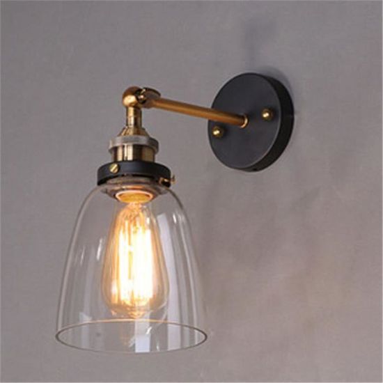 Lampe Murale Design Cloche En Verre Retro Et Industriel Ampoule Non Incluse O 14 5 Cm Achat Vente Lampe Murale Design Cloche Cdiscount