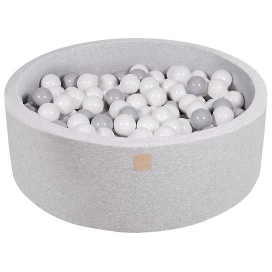 MeowBaby® Boucle Blanc Piscine à Balles Ronde 90x30cm, balles: Doré