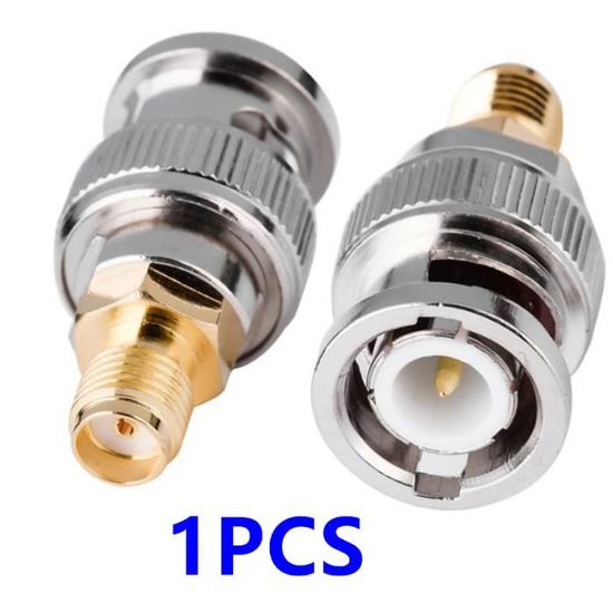 Kwmobile 4X Adaptateur SMA BNC - Kit Avec Connecteur Coaxial Mâle Et Femelle Pour Fiche Antenne