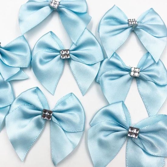 Veemoon Lot De 200 Nœuds Décoratifs Double Face En Satin Pour