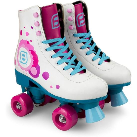 Patins à Roulettes Rio Pure - Quad Rouge - Taille UK 4 - Style Rétro
