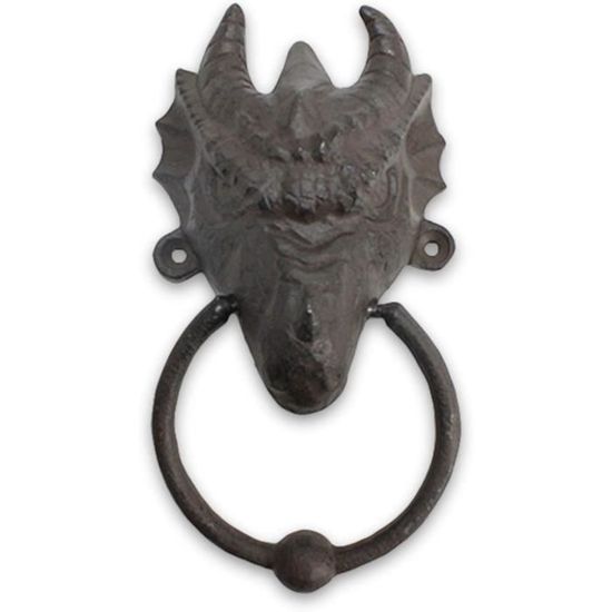 Heurtoir diable fer style antique 37cm
