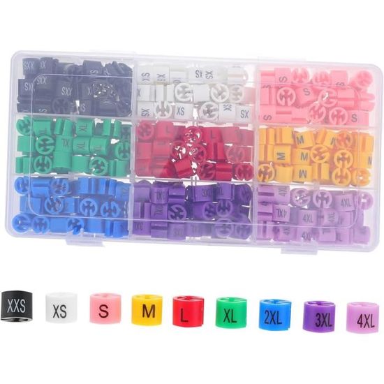 50 Marqueurs De Mailles Pour Tricot/crochet - Anneaux Plastique Couleur Aléatoire - Petite Taille
