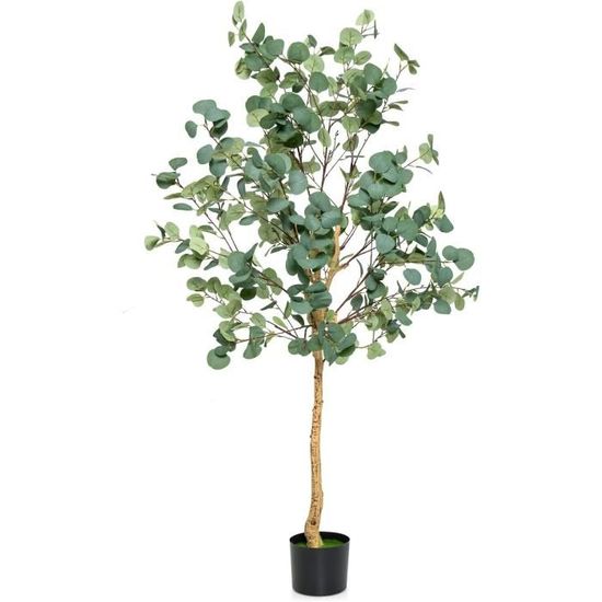 RELAX4LIFE Arbre à Roses Artificiel 93cm - 21 Fleurs, Tronc Bois