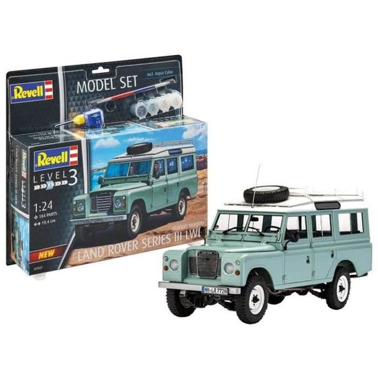 Maquette voiture - REVELL - Land Rover Series III - Kit à assembler et peindre - 184 pièces