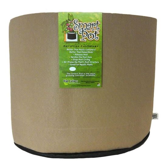 Pot - 80L - Géotextile beige - 20 gallon - Smart Pot original ...
