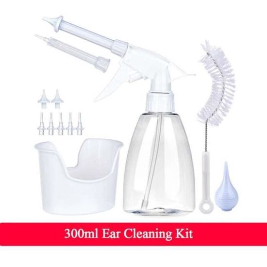 Poire à Cérumen Lavable Et Réutilisable – Kit De Nettoyage D'oreille Indolore En Caoutchouc