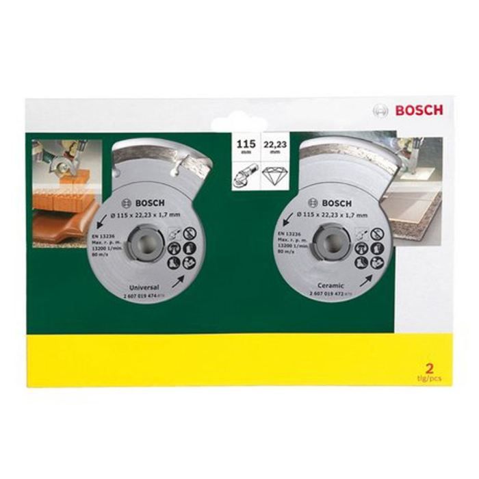 Bosch Disque à tronçonner pour Fliesen und Baumat. 115mm - vue 3