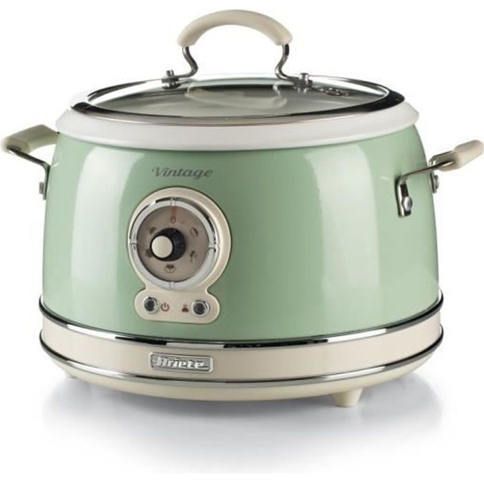 Autocuiseur et cuiseur à riz Vintage Ariete (Groupe De'Longhi) - vert mod. 2904/2