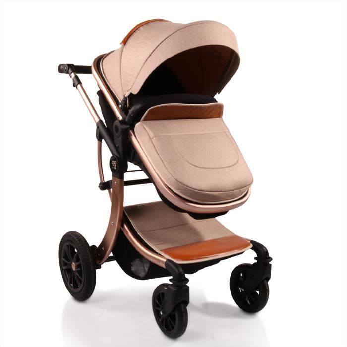 Cangaroo - Poussette combinée - 2 en 1 - SOFIE - Beige - dès la naissance