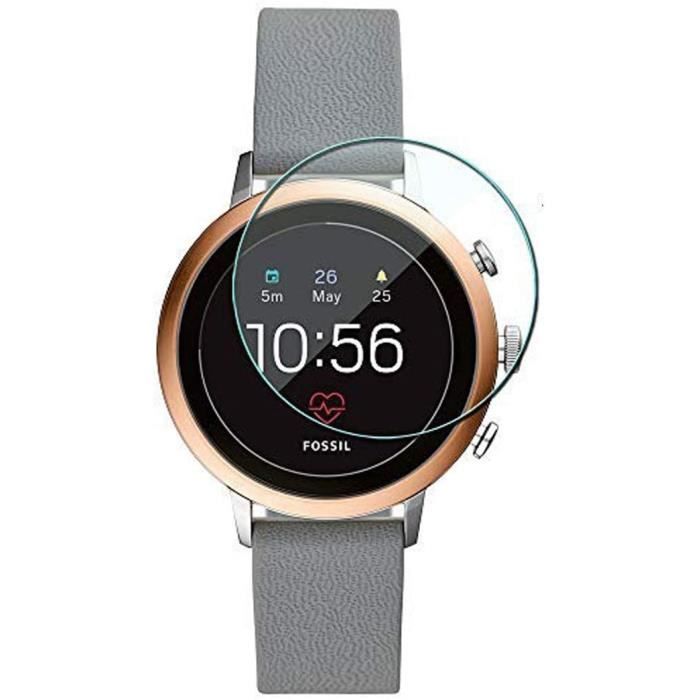 Disscool Protecteur d'écran en verre trempé pour montre connectée Fossil pour femme Gen 4 Sport fréq514