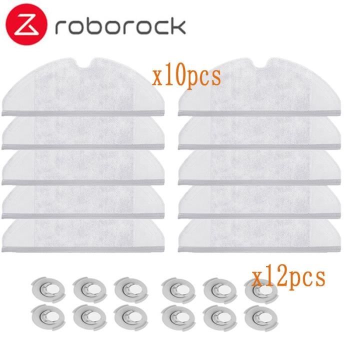 Kit de pièces de rechange pour aspirateur Robot Xiaomi Roborock S50 S51, 10 * serpillère et 12 * filtre de réservoir d&#*DI7167