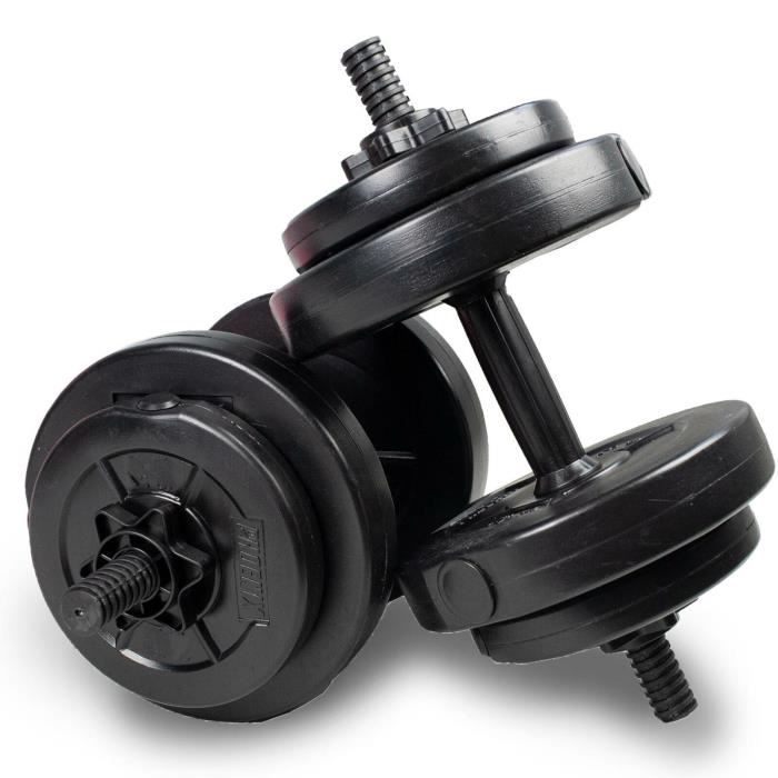 Haltère 20kg poids ajustables