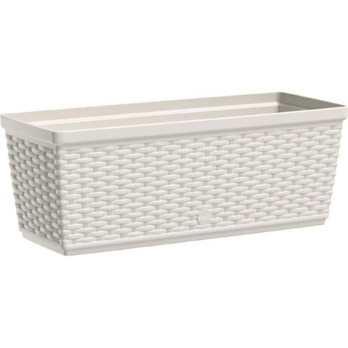 EMSA Jardinière Casa Mesh - 75 x 20 x 18 cm - Blanc