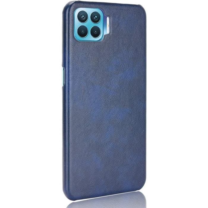 Étui Oppo A93, Coque de Protection est Antichoc, Anti Rayure, Anti Chute, Cuir Fin Elegant et Pratique de Case. BleuY