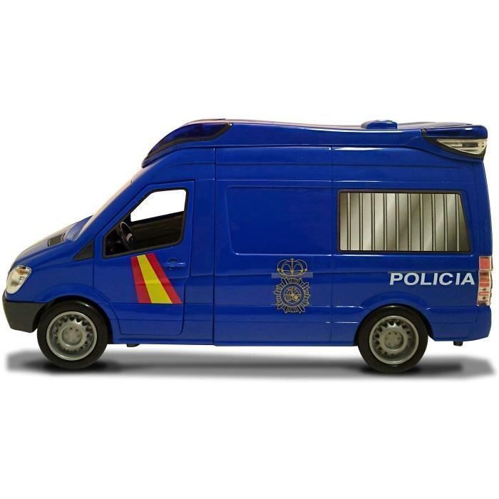 Dickie – Police Nationale – camionnette avec lumière et Son 34 cm futgón, Couleur Bleu (1156010) 2829