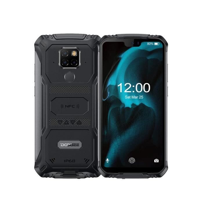 DOOGEE S68 Pro Telephone Portable Incassable 4G, Helio P70 Octa Core IP68-IP69K Antichoc 6 Go + 128 Go, Android 9.0 Smartphone 6300m