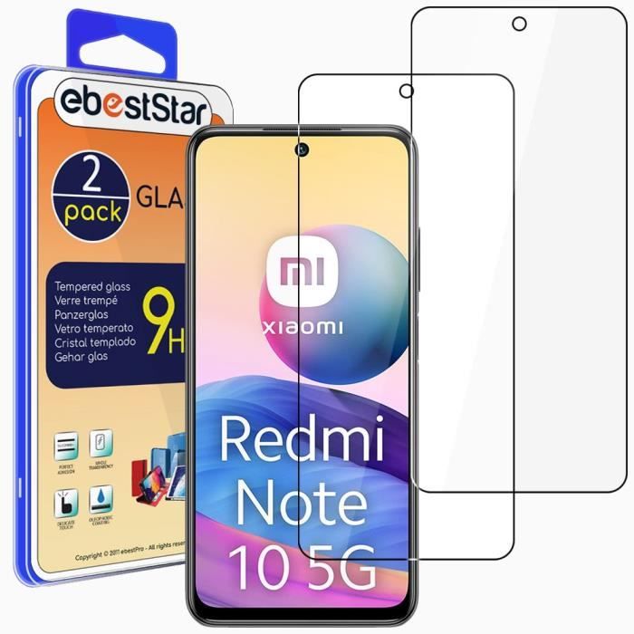 Pack x2 Verre trempé pour Xiaomi Redmi Note 10 Pro - Protection Ecran Vitre protecteur anti casse, anti-rayure, pose sans bulles