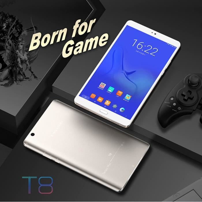 Teclast Smart Tablet PC 10,1 pouces écran 64G 220V-240V Tablet PC Compatible pour Android, blanc et argent