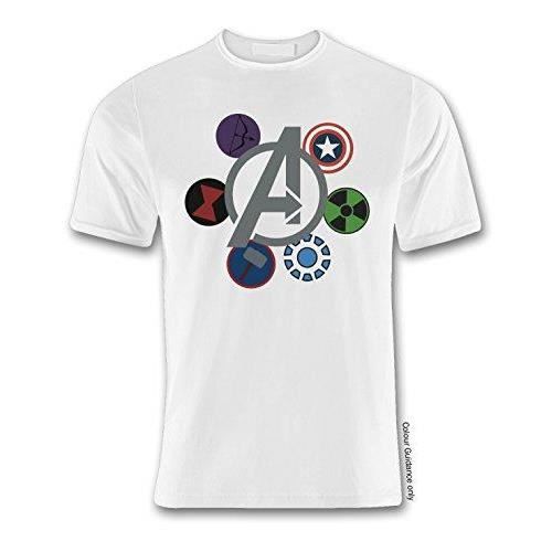 Auto 360 Super Hero 04 Avengers Tribute White T Shirt (Medium)