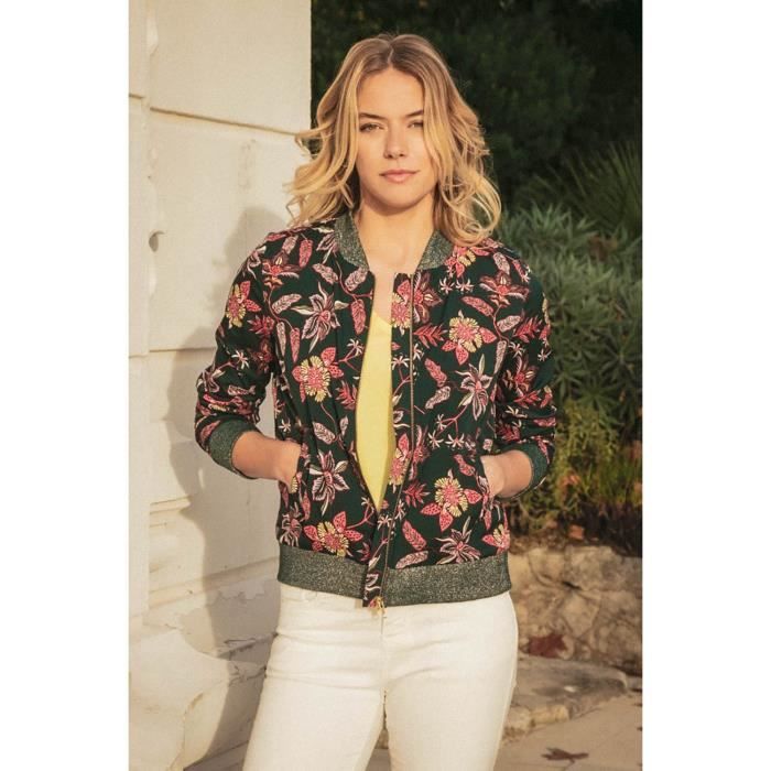 DEELUXE Bomber à fleurs CUBA Tropical Print