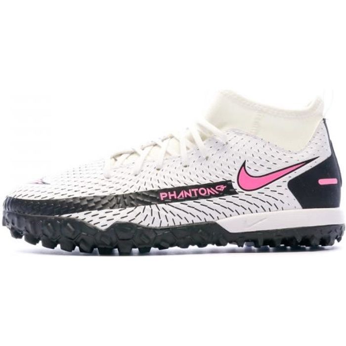 Chaussures de foot Blanches Enfant Nike Phantom GT Academy DF TF