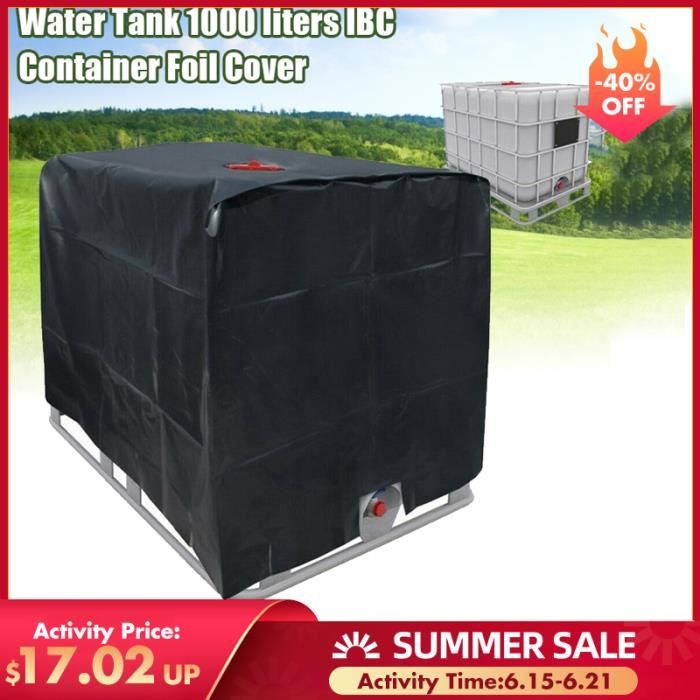 Housse de Réservoir de stockage 120x100x116cm Tissu de protection solaire extérieur étanche
