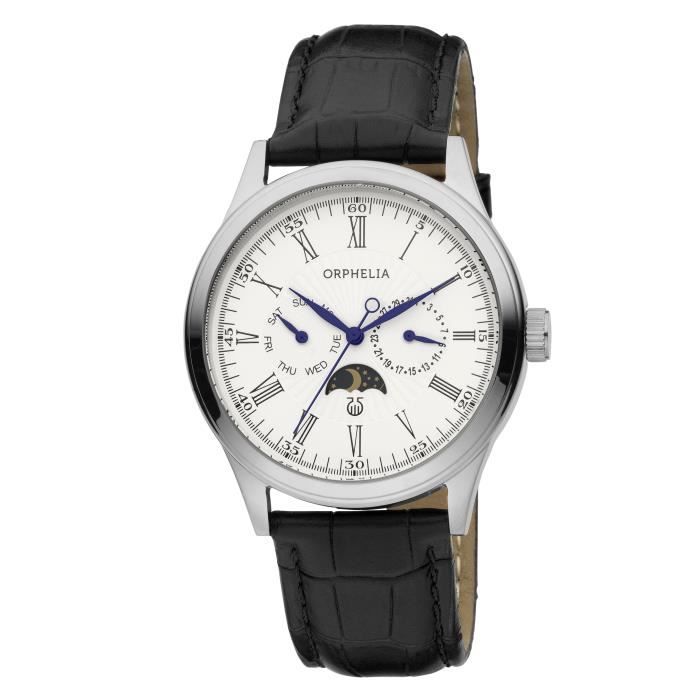 ORPHELIA - Montre Homme - Quartz Multi Dial - Bracelet Cuir Marron - OR71600