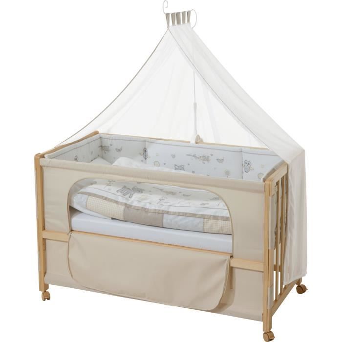 ROBA Lit Cododo Complet -Tierfreunde- 60x120 cm, Naturel