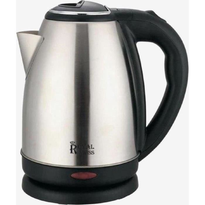 Bouilloire électrique 1500w - Bouilloire Rotation 360° - Bouilloire Inox - 1,8 litre - 1500w - Grise