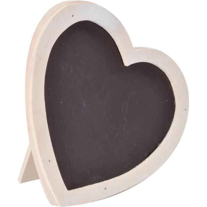 Cadre Coeur Ardoise Blanc